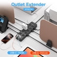 thumbnail image 4 of Cable Power Strip Solidock de 20 salidas, 6 puertos USB, 4,5 m, 4 of 9