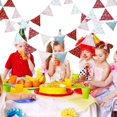 thumbnail image 1 of 12 banderas rojo rosa azul tela de algodón banderín banderín fiesta de cumpleaños Likrtyny 1pd5ab7db7fk8nc3, 1 of 6