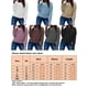thumbnail image 2 of UKAP Suéter de punto para mujer, estilo gofre, liso, casual, para otoño, básico, manga larga, cuello redondo, jersey de punto, 2 of 2