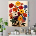 thumbnail image 4 of Qisvanset Framed Canvas Wall Art 12x16 Inch Picasso Peace Flower Bouquet Vintage Modern Art, 4 of 5