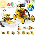 thumbnail image 2 of Herramienta de aprendizaje eléctrica de construcción DIY para niños, 12 en 1, experimento científico, Robot Solar, juguetes para niños, 2 of 4