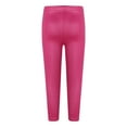 thumbnail image 2 of YONGHS Toddler Girls Faux Leather Pants Leggings Tights Winter Warm Thick Fleece Trousers Hot Pink 12-24 Months, 2 of 4