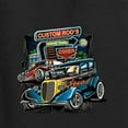 thumbnail image 2 of Wild Bobby, Hot Custom Rods Drive Thru Diner, Cars and Trucks, Front and Back Unisex Crewneck Graphic Sweatshirt, Black, XX-Large, 2 of 4