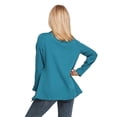 thumbnail image 5 of Women Long Sleeves Solid Blazer Jacket Shawl Collar Long Sleeve Open Front Coat Weardear, 5 of 6