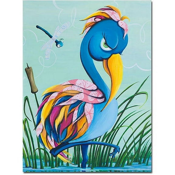 Trademark Fine Art "Showbird" Canvas Art by Sylvia Masek
