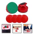 thumbnail image 1 of ELAYARD 1ensemble Rouge Maillet de Hockey sur Air et Rondelle Ensemble de Remplacement Accessoires de Jeu de Hockey sur Air, 1 of 7