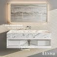 thumbnail image 6 of EVIVA Fritti 48 Inch White Wall Mount Bathroom Vanity with Marble Basin, 6 of 7