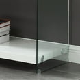 thumbnail image 5 of Furniture of America Cavalier Glass Top 70-inch TV Stand in White, 5 of 5