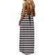 thumbnail image 5 of TaTaai Women's Casual Maxi Sundress Sleeveless Striped Backless Spaghetti Strap Flowy Summer Dress Long Beach Cover Up Dress Gift, 5 of 9