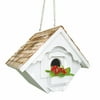 Designer Birdhouse Collection 8" White Country Cottage Outdoor Garden Birdhouse