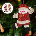 thumbnail image 4 of 4pcs Christmas Pendants Xmas Tree Ornaments Santa Clause Snowman Elk Bear Hanging Decor Xmas Decor, 4 of 6