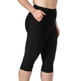 thumbnail image 3 of Terry Cycling Clothes for Women, Bike Knicker, Padded Cycling Capris Women With Padding Pocket Bike Chamois Reg & Plus Size, 3 of 8