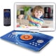 thumbnail image 1 of Reproductor de DVD portátil HotHot con pantalla de 16,9", batería de 6 horas, azul, 1 of 9
