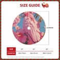 thumbnail image 2 of Lukts Pink Parrot Tropical Blossoms Print Color Life Christmas Tree Skirt, Winter Holiday Tree Mat Decoration ,Can be Used as A Shawl-, 2 of 6