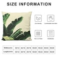 thumbnail image 5 of Acheng Short Plush Pillowcase 1 Piece - Palm Leaves with Lush Branches and Leaves, Tropical Jungle Palm Leaves with Charming Colors White, 5 of 5