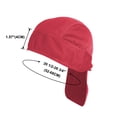 thumbnail image 5 of Toptie Do Rag Cooling Cycling Skull Cap Headwrap Helmet Liner Pirate Beanie Hat-Red, 5 of 8