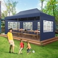 thumbnail image 6 of HOTEEL Heavy Duty 10x30 Party Tent,Commercial Pop up Canopy for Parties Waterproof Gazebos with 8 Sidewalls,Dark Blue, 6 of 7