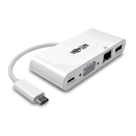 UPC: 0037332193728 | Tripp Lite Usb C To Vga Multiport Video Adapter Converter W/ Usb-a Hub  Usb-c Pd Port & Gigabit Ethernet Port  Thunderbolt 3 Compatible Usb Type C To Vga  Usb Type-c – Docking Station – Usb – Vga –