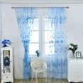thumbnail image 2 of Clearance Deal!!Tulip Flower Sheer Window Curtain Beads Tassel Door Scarf Drapes Valance, 2 of 6