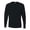 Black, variant on Unisex Dri-Power Long Sleeve T-Shirt 50/50 Cotton/Polyester Pre-Shrunk Heavyweight Plain Casual Tee (Black-Heather, L)