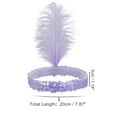 thumbnail image 4 of Unique Bargains 1 Pc Feathers Faux Diamond Headbands for Women Light Purple, 4 of 6