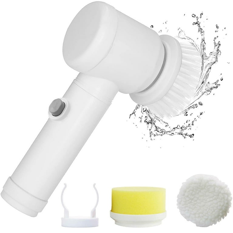 Electric Spin Scrubber , Electric Cleaning Brush with 3 Replaceable  Cleaning Brush Heads,Bathroom able Scrub Brush,Shower Scrubber for  Cleaning丨Wall/Bathtub/Toilet/Window/Kitchen/Sink/Dish 
