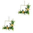 thumbnail image 2 of Yuarrent Decoraciones para bodas - Durabilidad duradera Fácil de limpiar Elegante flor artificial Bajo mantenimiento Interior o exterior champán cuadrado 2piezas, 2 of 6