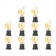 thumbnail image 4 of 10 Piezas de Trofeos de Pulgares de Plástico Dorados, Trofeos de Aliento en Miniatura, Premios de Premio para la Decoración del Escritorio del Hogar, 4 of 10