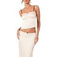 thumbnail image 6 of Lamuusaa Women Summer Outfits Bandage Backless Camisole and Elastic Long Slit Skirt Set Clubwear, 6 of 9