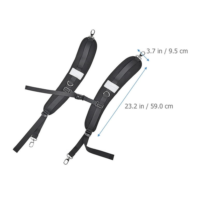 1 Pair of Backpack Straps Replacement Adjustable Padded Shoulder Straps  Double Shoulder Straps 