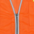 thumbnail image 2 of Radians Sv6H Type R Class 2 Heavy Duty Two Tone Mesh Surveyor Vest With Solid Pockets, Orange, 5X-Large, 2 of 7