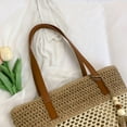thumbnail image 4 of Women Large Capacity Tote Bag Summer Beach Bag Handbag With Tassel, Beach Shoulder Bag Handbag for Travel Daily Shopping, 4 of 7