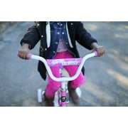 Dynacraft Magna Star Burst 16 Kids Bike, Pink White, Ages 5-7