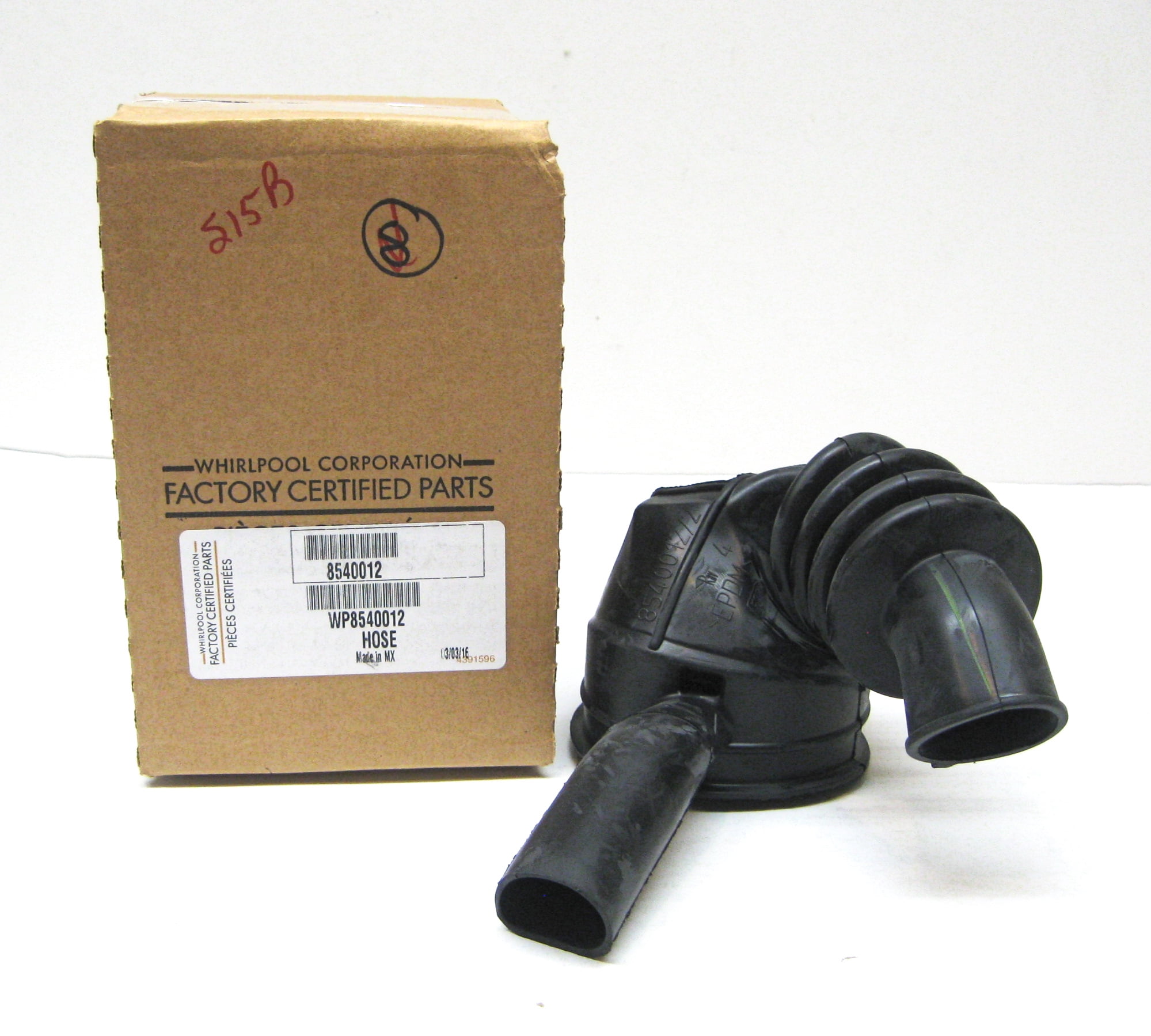 Whirlpool Washing Machine Tub to Pump Hose WP8540012 AP6013029