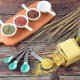 thumbnail image 5 of Juego de cucharas medidoras, taza medidora negra con asas de acero inoxidable, cocina, 5 of 5