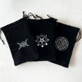 thumbnail image 2 of Bolsa con cordón de franela de la marca Tarot, bolsa con cordón para joyas, bolsa para dispositivos móviles, bolsa de nailon, bolsa pequeña, 2 of 6