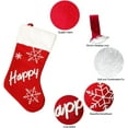 thumbnail image 3 of Joy Christmas Medias Juego de 1, medias navideñas de felpa grandes de 18 pulgadas, medias navideñas personalizadas para colgar para adornos de decoración de árbol de Navidad, 3 of 5