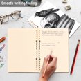 thumbnail image 5 of Haosy Book Skull Crow Notebooks 2 Pcs 1-subject Journal 60 Sheets A5 College Ruled Paper Detachable Ring 8.3"x5.7", 5 of 8