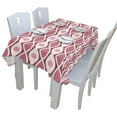 thumbnail image 3 of EREHome Wine Red Wave And Spots Tablecloth 60x84 inches, 3 of 4