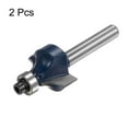 thumbnail image 3 of Unique Bargains 2pcs Roundover Router Bit Dia 1/4 Shank 3/8' Radius Carbide Tipped Woodworking Tool, 3 of 7