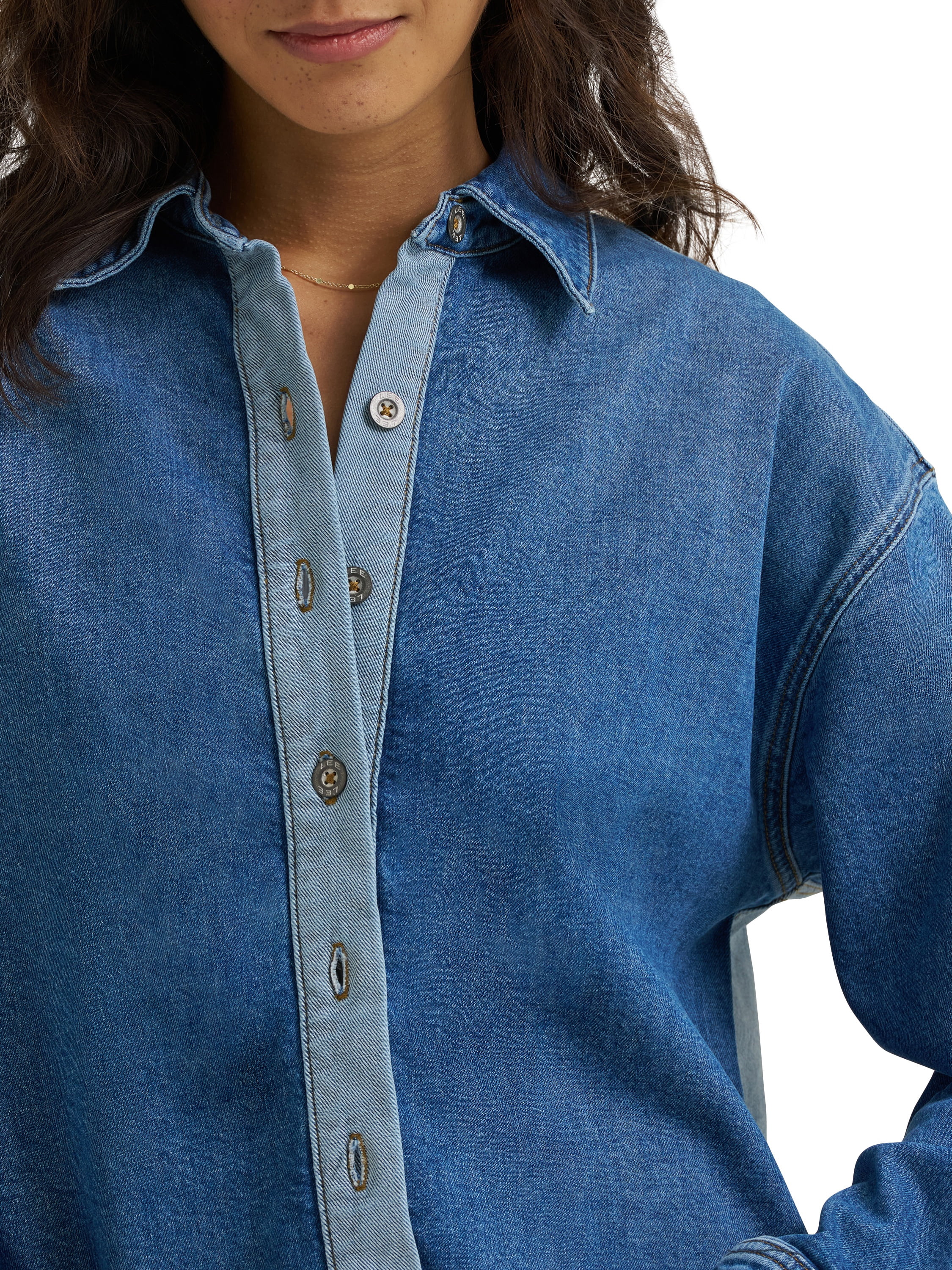 Lee® Women's Oversized High/Low Drapey Top