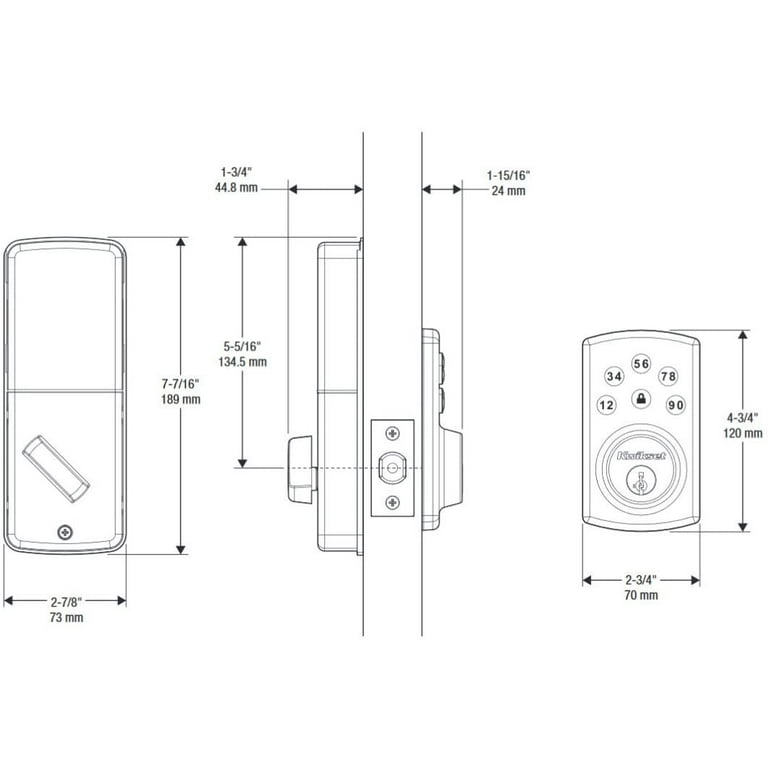 Kwikset Powerbolt2 Satin Nickel Single Cylinder Electronic Deadbolt Featuring SmartKey Security Kwikset Powerbolt2 Satin Nickel Single Cylinder Electronic Deadbolt Featuring SmartKey Security
