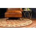 thumbnail image 3 of Rugs.com Aditi Collection Rug – 6' Round Brick Red Low Rug Perfect For Kitchens, Dining Rooms, 3 of 9