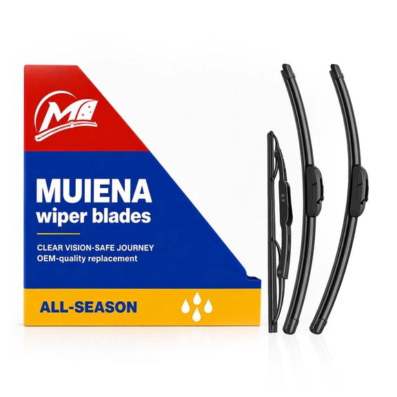 MUIENA Windshield Wipers Replacement for 2005-2010 Toyota Sienna,OEM Quality Premium All-Season Front Rear Wiper Blades-26" 19" 16"(Pack of 3)