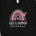 thumbnail image 3 of Inktastic Gigi and Poppop Love Me Rainbow Toddler Sweatshirt, 3 of 4