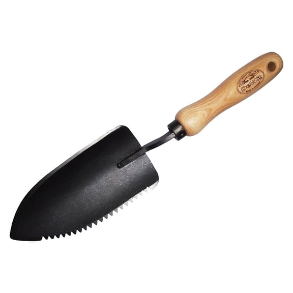 DeWit Welldone, Metal, Black Serrated Gardening Trowel