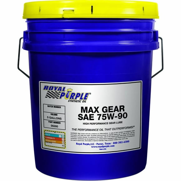 Royal Purple Gear Oil 05300 Max Gear; Single; 5 Gallon Pail; 75W-90; Synthetic