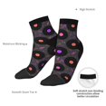 thumbnail image 4 of Bingfone Vinyl Records Musical Notes Design Patterned Men's Women's Casual Cotton Socks, 4 of 5