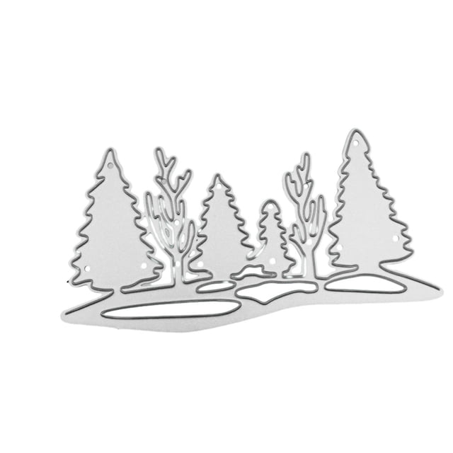 Advancent Troqueles de corte de acero al carbono para árbol de Navidad, tema navideño y molde de plantilla fácil de cortar Artesanía