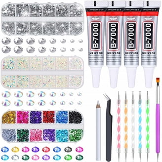 Worthofbest Hotfix Steentjes Applicator met 8500 Hot Fix Steentjes SS10/16/20 3/4/5MM, Bedazzler Kit met Strass voor Blinging Kleding, Stof en Leer - Wasbaar | Geschenkdoos